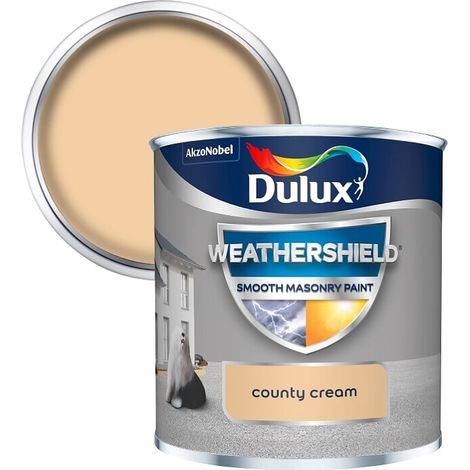 Dulux All Weather Protection Smooth Masonry - 250ml - County Cream