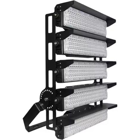 Projecteur LED Puissant Industriel 1250W 170lm/W IP66 Noir Orientable - Blanc Neutre - SILUMEN (1/5)