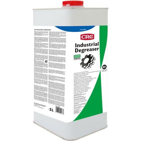 Nettoyant industriel 5L – Dégraissant pour roulements et chaînes – Nettoyage pièces mécaniques et compresseurs – Aérosol – CRC