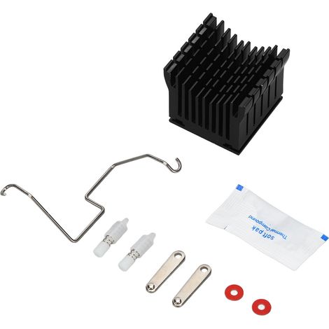 Dissipateur thermique en aluminium noir pour refroidissement de carte mère PCB, radiateur accessoire (1/5)