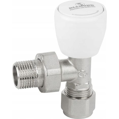 VÁLVULA DE RADIADOR DE ÁNGULO PEX 16X1/2 SUMINISTRO (1/2)