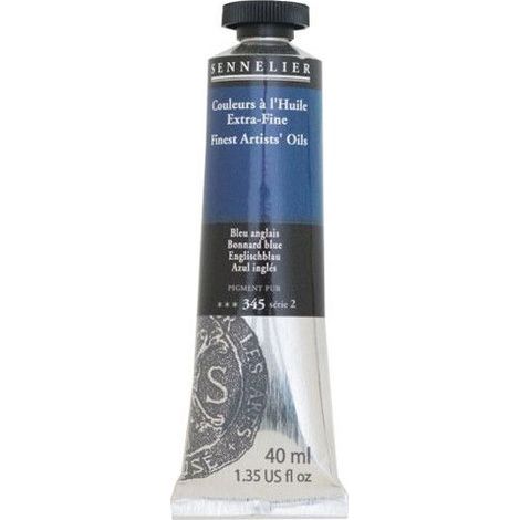 Couleurs à l'huile - Sennelier - Bonnard Bleu - 40ml - Pigments naturels - Finition satinée