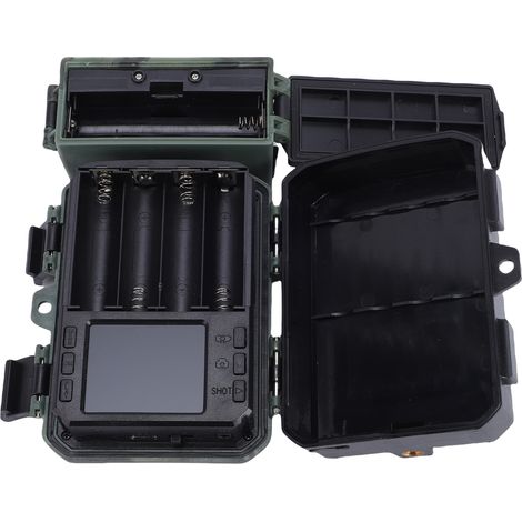 Caméra de chasse avec panneau solaire 50 MP 4K haute définition, vision nocturne grand angle 120°, portée de 20 m (65 pi) pour l'extérieur Mini800s (1/5)