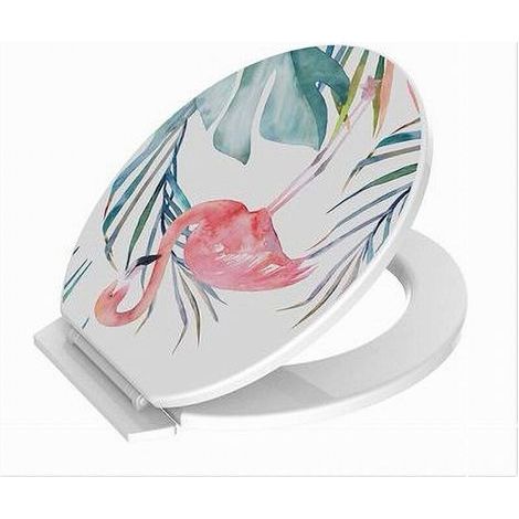 YMYNY Cleafe - Universeller PVC-Toilettensitzbezug Flamingo 59027 - (1/5)
