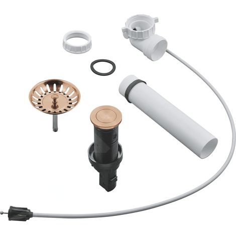 Garniture de vidage à tirette GROHE, excentrique rond à pousser