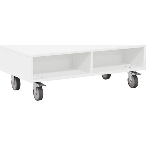 Maison Exclusive - Mesa Lateral con Ruedas 90 x 50 x 30 cm Madera