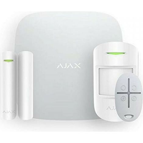 Ajax Kit antifurto wireless HUB PLUS + GSM(2G/3G) + LAN + WIFI + SENSORI bianco - 38176 - 20290
