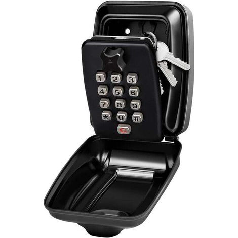 Outdoor Secure Wall Key Box With 12-Digit Code Waterproof Rustproof Digital Safe (1/4)
