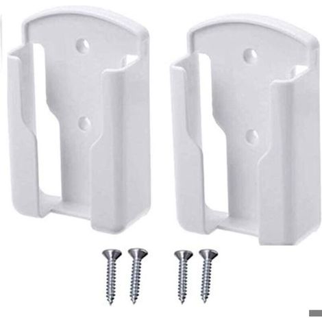 Support mural pour télécommande - Lot de 2 - Plastique ABS - Dimensions : 10,2 x 6,3 x 3 cm - Fixation murale (1/4)