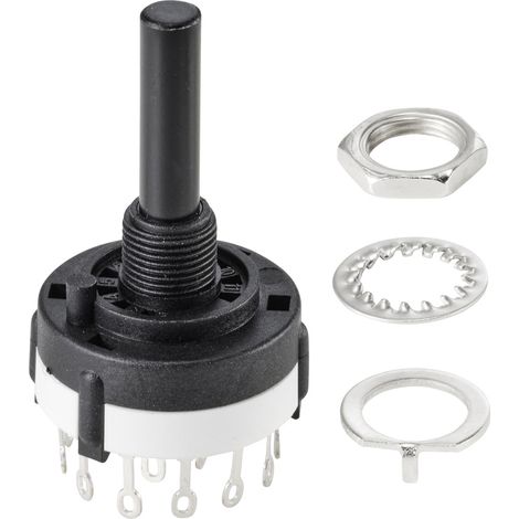 TRU COMPONENTS TC-9415604 SR26A4-4-3-R-29 Drehschalter 250 V 150 mA 12 x 30 ° 1 St. (1/5)