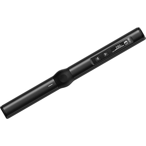 Kit de fer à souder électrique numérique avec support, panne, câble USB-C, fer à souder portable DC9-24V noir (1/5)