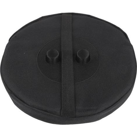 Coussin pour tabouret de camping, coussin pour tabouret pliant, coussin pour tabouret d'extérieur pliable-24.50X24.50X5.00CM-Black (1/3)