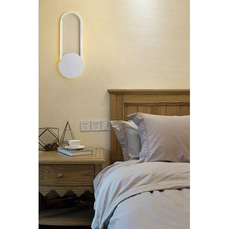 Trade Shop - MODERNE INNEN-LED-WANDLEUCHTE 14WATT KALTLICHT 6500K WARM 3000K E23 -
