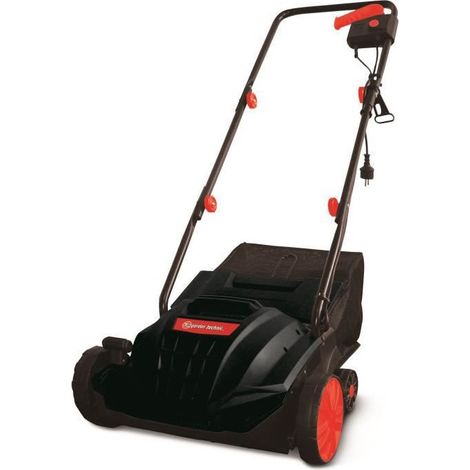 Elem Garden Technic – Scarificateur électrique 1500W – Largeur de travail 32 cm – Sac de récupération 30 litres – Réglage hauteur 4 positions