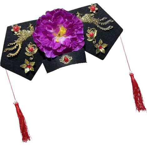 Couvre-chef de princesse traditionnel léger et créatif pour photographie de costume et événement culturel décoration de cheveux (1/4)