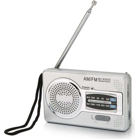 Radio portable, radio transistor AM FM avec réception longue portée, radio avec haut-parleur et prise casque (1/4)