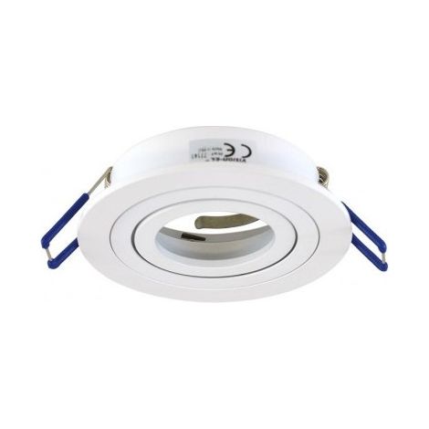 Support plafond Rond Blanc Orientable Ø92 mm Miidex Lighting®