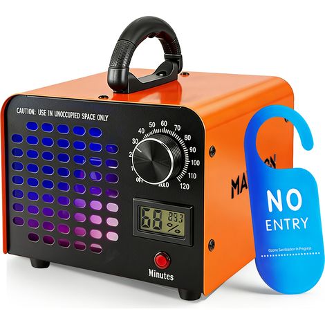 Générateur d'Ozone 40000mg/h 110W 4 Plaques Purificateur d'Air Désodoriseur pour Fumée Odeurs Animaux Moisissure 300㎡ Machine Ozone Industrielle avec Minuterie 120min (1/5)