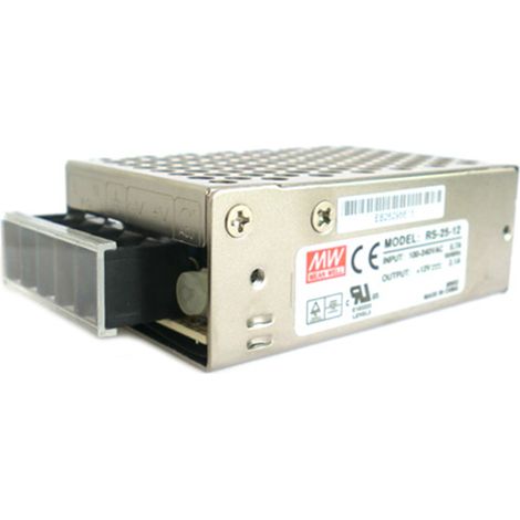 Alimentatore MW MEAN WELL CV 25W 2,1A RS-25-12 Trasformatore Da AC 220V A DC 12V Per Bobina Led (1/3)