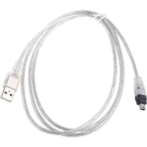 USB-Datenkabel IEEE 1394 4-Pin auf USB-Ministecker FireWire-Kabel für Mini DV (1/5)