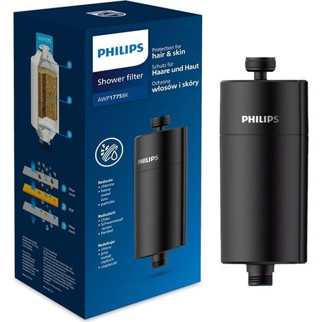 Philips Filtre de douche (noir) AWP1775BK (1/4)