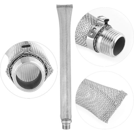 Hopfenfilter aus Edelstahl 304 für Heimbrauer, 12-Zoll-Zylindersieb, wiederverwendbares Filterwerkzeug (1/3)