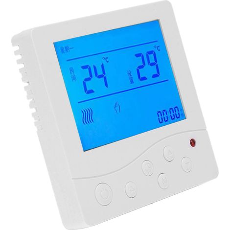 Intelligenter Thermostat für zentrale Klimaanlagen, LCD-Temperaturregler, AC220V-Schalter, Lüftersteuerung (1/5)