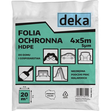 Lámina protectora delgada de pintura HDPE 4x5 MG 0.005 - D-305-0545
