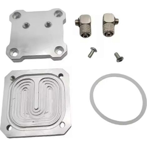 42 Placa de refrigeración por agua para motor paso a paso, enfriador de agua de aluminio mecanizado CNC para motores de impresoras 3D()