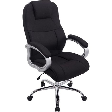 Fauteuil de bureau XL Apoll Tissu Noir (1/9)