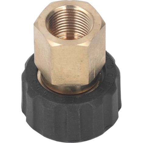 Rosvola High Pressure Washer Adapter, 5000PSI Gun Hose Connector, Spare Parts, G3/8 to M22 15mm Female Accessories. (1/5)