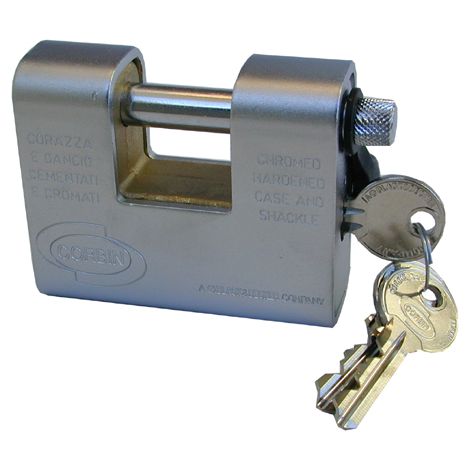 Lucchetto Corazzato A Una Bocca Acciaio Pl211 Ka - mm.90 (PL2119000)