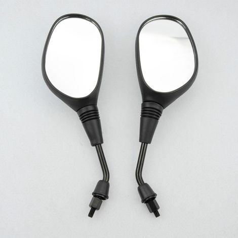 Accessories include rearview mirrors with a 10mm thread diameter, suitable for 50cc, 70cc, 90cc, and 110cc vehicles with a wide field of view and ultra-wide angle. (1/4)