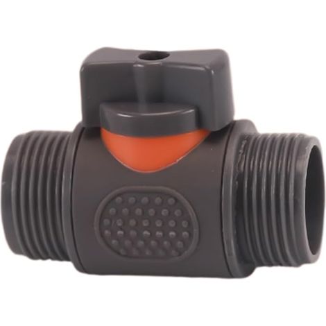 Raccord Tuyau Arrosage Vanne Sphérique Double Filet Mâle 3/4" (1/5)