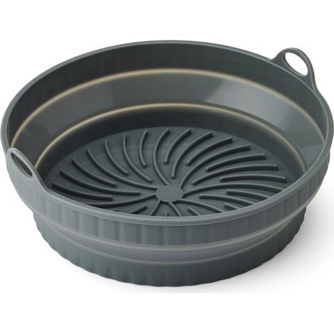 KitchenCraft - Fodera per friggitrice rotonda pieghevole in silicone (20 x 20 x 6 cm)