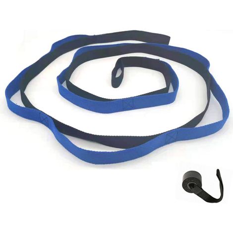 Sangle D Étirement - Bande Élastique Yoga Physiothérapie - Boucles Métalliques Robustes - 1 Pièce (1/5)