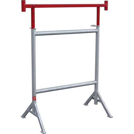 2 Telai per ponteggio da muratore con piedi fissi Ø 49 mm e testa articolata - Altezza regolabile da 1,21 a 2,12m - 40348222/2
