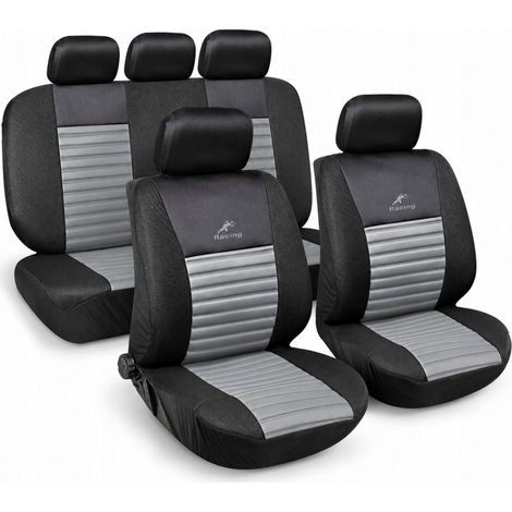 Set di coprisedili universali grigi per auto (1/5)