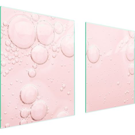 PIASTRA PROTETTIVA IN VETRO PER STUFA 85x52 ROSA (1/5)