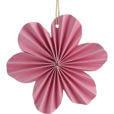 Kaemingk Papierblume Rosa Ø 10,5 cm