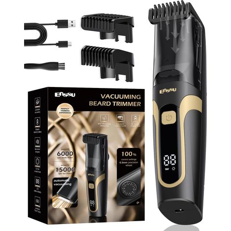 Tondeuse à barbe à aspiration pour homme,rechargeable via port Type-C (1/5)