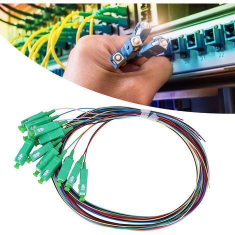Câble de raccordement à fibre monomode 12 conducteurs SC-0,9 mm pour systèmes de communication réseau (1/5)