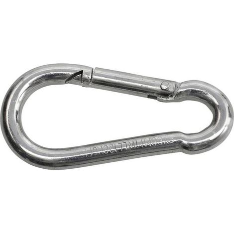 Moschettone Acciaio zincato galvanizzato SWG 680 154 850 75 (L x L) 50 mm x 5 mm