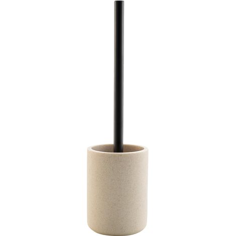 Brosse de toilette avec manche noir, 10 x 40 cm, SAND
