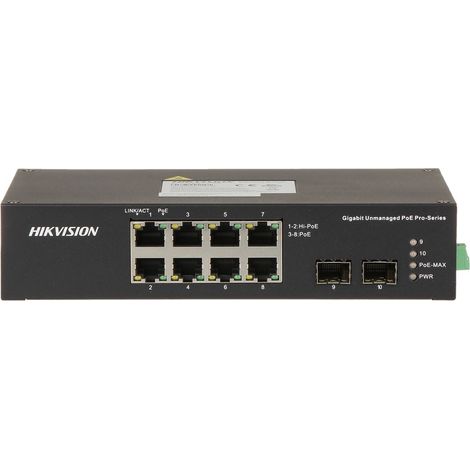 Switch PoE 8 ports DS-3T0510HP-E/HS