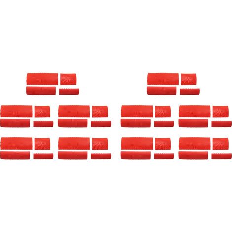 40 Pièces Séries Ensemble D'Outils de Grainage Du Bois Motif de Graissage Du Caoutchouc Caoutchouc Peinture Murale Outil de Peinture pour la Peinture Murale DéCoration DIY (1/5)