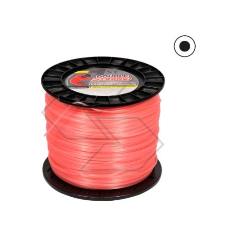 Carrete de 2KG de hilo de desbrozar DUBLE STRONG sección redonda 4,0mm longitud 141m