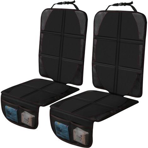 tapis de protection de siège de voiture pour chien EPE épais avec dos antidérapant imperméable bébé poches rangement SUV berline camion cuir et tissu (1/5)