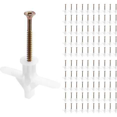 Clous d'expansion pour cloison creuse en forme de papillon M8x38mm-- (1/5)