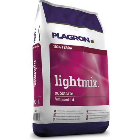 Terreau Lightmix 50L – Mélange tourbe et perlite pour croissance rapide – pH 5,9/6,2 – Pré-fertilisé pour jeunes plantes – Plagron